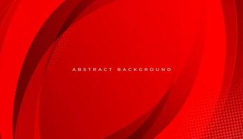 Red abstract wavy background design vector