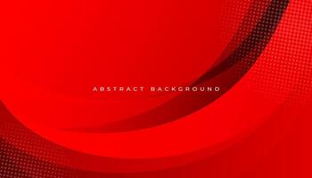 Red abstract wavy background design vector