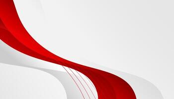 Red stylish wave background for business vector