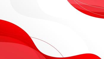 Red curve on a white background vector