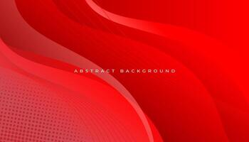 Red stylish wave background for business vector