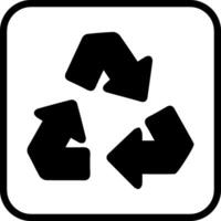 icono de vector de flecha de reciclaje