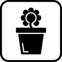 Flower Pot Vector Icon