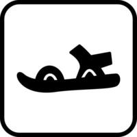 icono de vector de sandalias con estilo