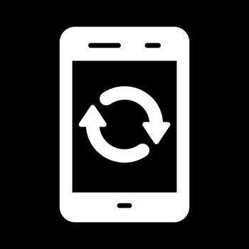 icono de vector de sincronización