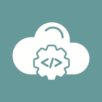 Cloud Coding Vector Icon