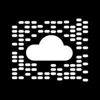 icono de vector de nube