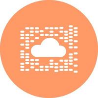 icono de vector de nube