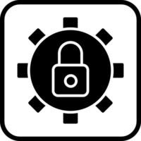 icono de vector de configuración de seguridad