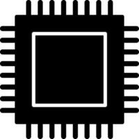 icono de vector de cpu