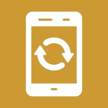 icono de vector de sincronización
