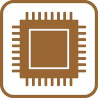 icono de vector de cpu