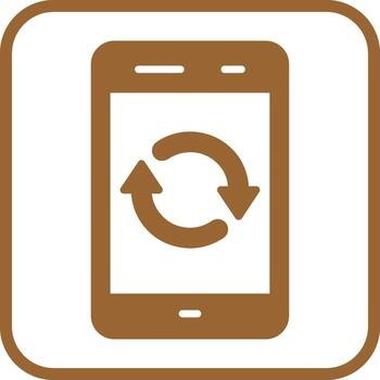 icono de vector de sincronización