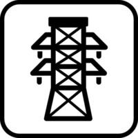 icono de vector de torre de electricidad