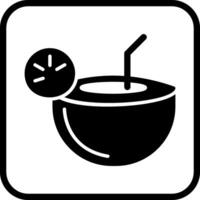 Coconut Drink Vector Icon