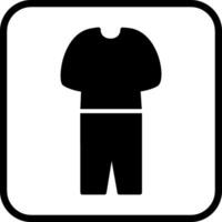 icono de vector de traje de pijama