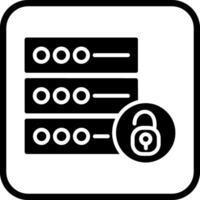 icono de vector de seguridad de datos