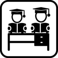 conjunto estudiar vector icono