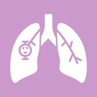 Lung Cancer Vector Icon