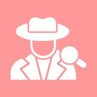 icono de vector de detective