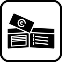 dinero en billetera vector icono