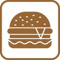 icono de vector de hamburguesa