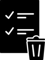 Trash List Vector Icon