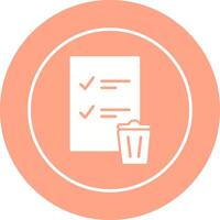 Trash List Vector Icon