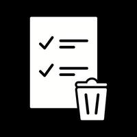 Trash List Vector Icon