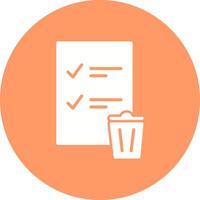 Trash List Vector Icon