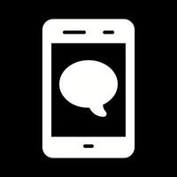 Single Message Bubble Vector Icon