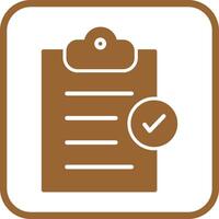 Booking Checklist Vector Icon