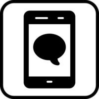 Single Message Bubble Vector Icon