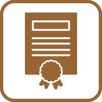 Certificate Vector Icon