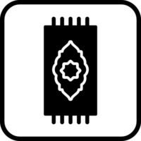 icono de vector de alfombra de oración