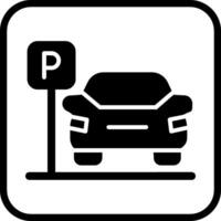 icono de vector de estacionamiento