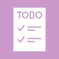 icono de vector de lista de tareas