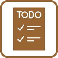 icono de vector de lista de tareas