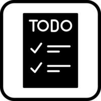 icono de vector de lista de tareas