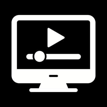 icono de vector de tutoriales en línea