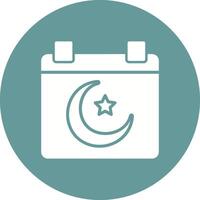 Islamic Calendar Vector Icon