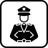 icono de vector de hombre de policía