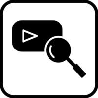 YouTube Search Vector Icon