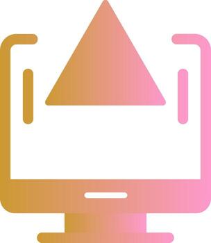 icono de vector de triángulo
