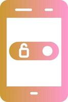 Unlock Slide Vector Icon