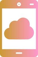 icono de vector de nube