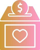 Charity Box Vector Icon