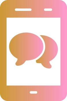 Double Message Bubble Vector Icon