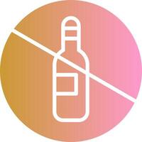 No Drinking Vector Icon