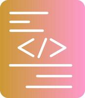 Piece of Code Vector Icon